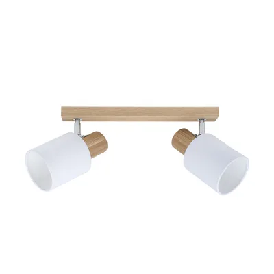 Treehouse lampa sufitowa 2xe27 max.25w dąb olejowany/chrom/biały 2236274