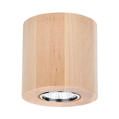 Okrągła lampa sufitowa wooddream 1xgu10 max.6w drewno brzozowe 2066160