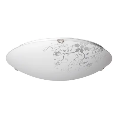 Lampa sufitowa california w zestawie 1xled 2600lm 2700k 30w chrom metal/biało-przezroczyste szkło 4255102