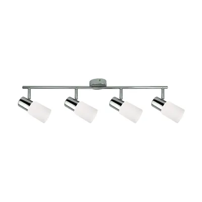 Lampa sufitowa kira 4xe14 max.40w chrom metal/białe szkło 2220427