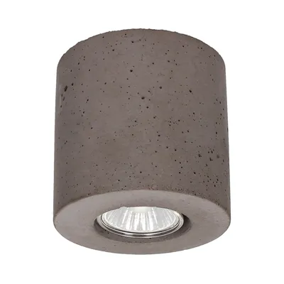 Concretedream round lampa sufitowa incl.1xled gu10 5w szary beton 2566136