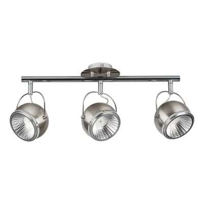 Lampa sufitowa kulowa w zestawie 3xgu10 led 6w satynowy metal 2686387