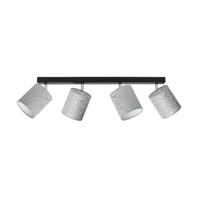 Lampa sufitowa mateo 4xe27 max.25w czarny metal/beżowa tapeta 87800404