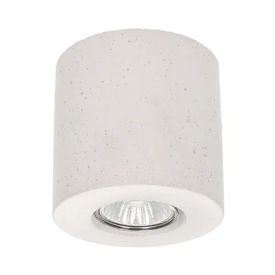 Concretedream round lampa sufitowa 1xled gu10 5w beton biały 2566137