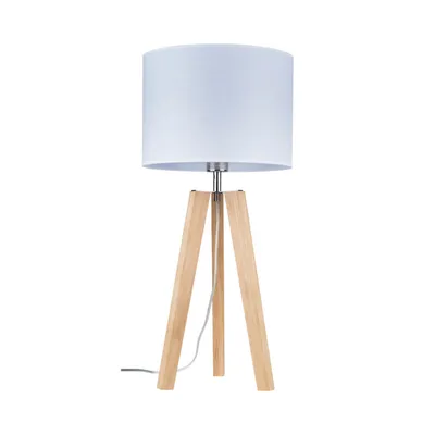 Lotta lampa stołowa 1xe27 max.60w dąb olejowany/transparentny pvc/biały 94301074