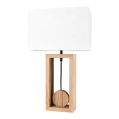 Logan lampa stołowa 1xe27 max. 40w dąb olejowany/biały 7017411911686