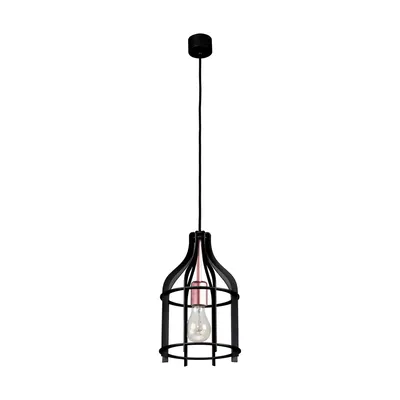 Lampa wisząca riana 1xe27 max.60w stal metal/czarny metal 1030217