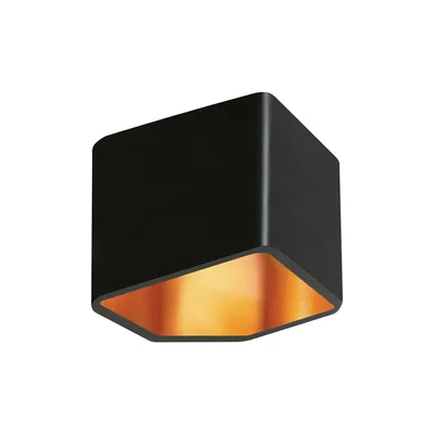 Kinkiet space 1xled zintegrowany 140lm 2600k 6w czarny metal/złoty metal 1120104
