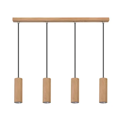 Pipe lampa wisząca incl, 4xgu10 led 5w dąb olejowany/antracyt 1551474