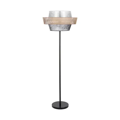 Nevoa lampa podłogowa 1xe27 max.60w czarny/czarny-złoty-srebrny 12310104
