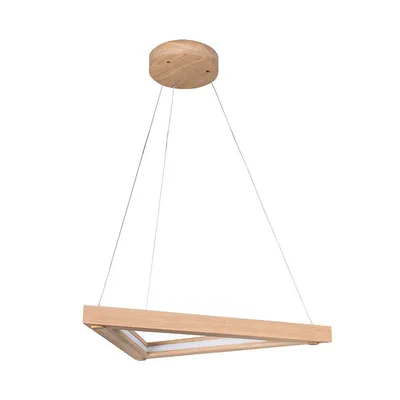 Lampa wisząca legno 3xled 24v zintegrowana 1680lm 3000k 18w dąb olejowany/przezroczysty kabel pcv 1519174
