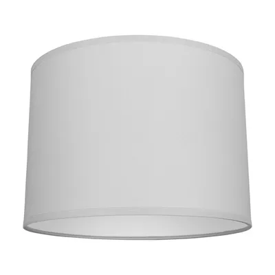 Abażur cylindryczny e27 h35 szary bawełniany a0216