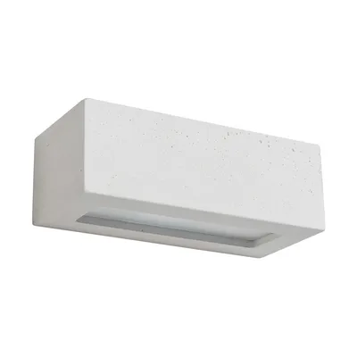 Kinkiet block 1xe27 max.40w biały beton/szkło matowe 8971137