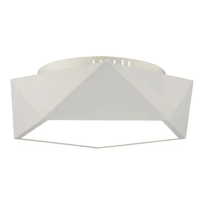 Lampa sufitowa arca w zestawie zintegrowana dioda led 2400lm 3000k 24w biały metal 1193102