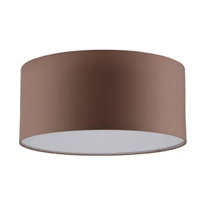 Lampa sufitowa josefina 1xled zintegrowana 1200lm 2700k 13w biały metal/brązowy klosz tkaniny 4792802