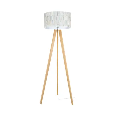 Malo lampa podłogowa 1xe27 max.60w dąb olejowany/transparentny pvc/multikolor 74315074