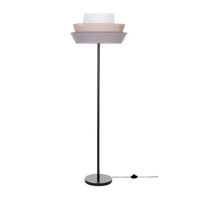 Amar lampa podłogowa 1xe27 max.60w czarny/grafitowy-różowy-biały 12360104