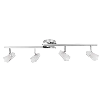 Lampa sufitowa ariel w zestawie 4xg9 max.28w chromowany metal/białe szkło 2408428