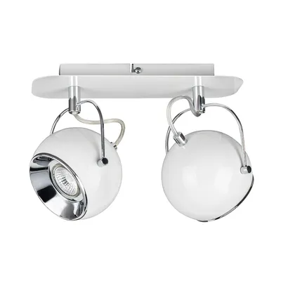 Ball lampa sufitowa incl.2xled gu10 5w biały/chrom 5109282