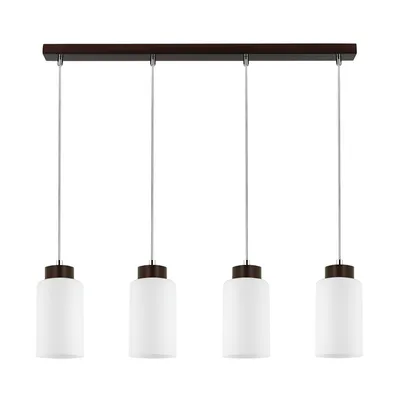 Spotlight lampa wisząca 4 punktowa drewno bukowe kolor orzech, 1720476 1720476