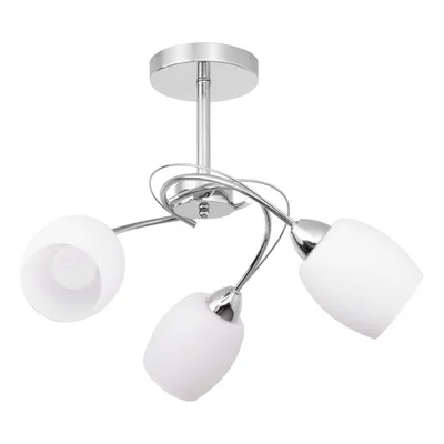 Lampa sufitowa pisa 3xe27 max.60w chromowany metal/białe szkło 8280328