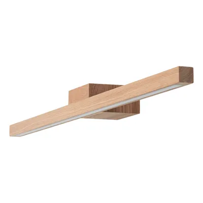 Drewniany kinkiet łazienkowy aqua viva 12w dąb olejowany ip44 3000k szer 80cm 8954174