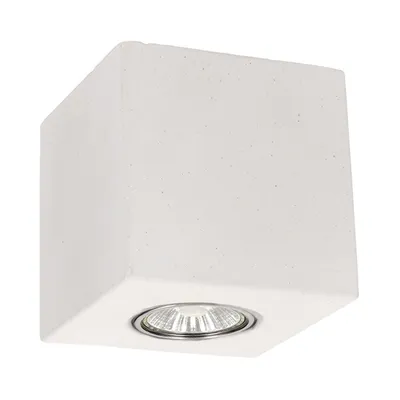 Concretedream square lampa sufitowa incl.1xled gu10 5w beton biały 2576137