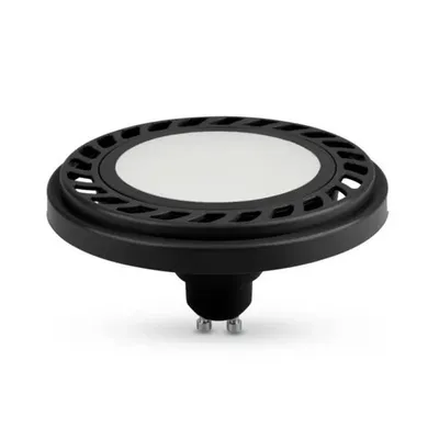 Żarówka led es111 / gu10 9w zimna 6500k kąt 120st black