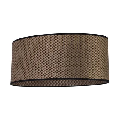 Abażur owal 1xe27 h20 brązowy/czarny/złoty l520/w340 h240 a1538