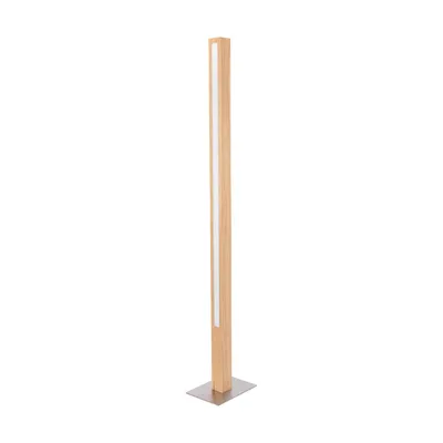 Leon lampa podlogowa 1xled 24v int. 32w nikiel mat/dąb olejowany | ściemniacz dotykowy | 6017401700000
