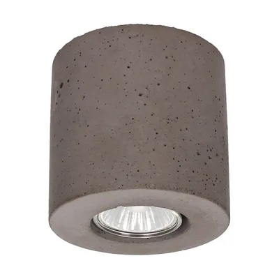 Concretedream okrągła lampa sufitowa 1xgu10 max.6w szary beton 2066136