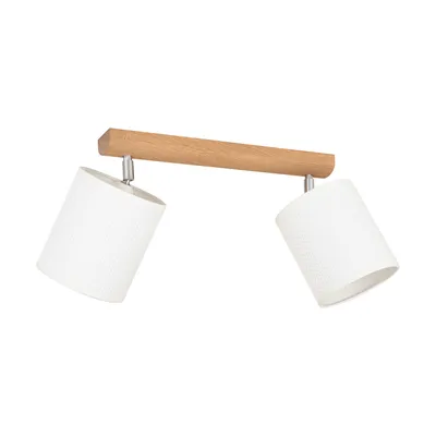 Benita lampa sufitowa 2xe27 max.25w dąb olejowany/biały 2027400411549
