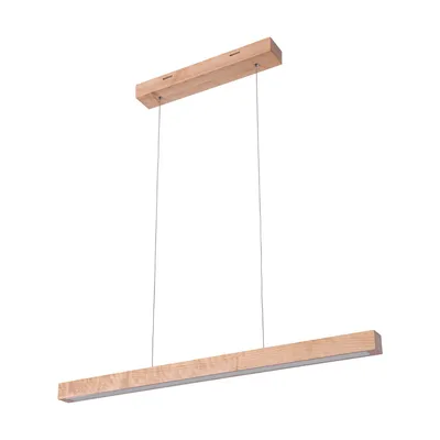 Lampa wisząca smal led zintegrowany 1775lm 3000k 22,5w drewno brzozowe ściemniacz dotykowy 1509560