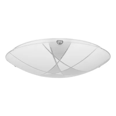Lampa sufitowa dakota w zestawie 1xled zintegrowany 2600lm 2700k 30w chrom metal/biało-przezroczyste szkło 4395112