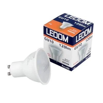Żarówka LEDOM gu10 220-240v 1w 120lm 4000k