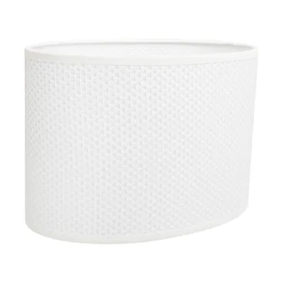 Abażur owal 1xe27 h20 biały l360/w240 h200 a1535
