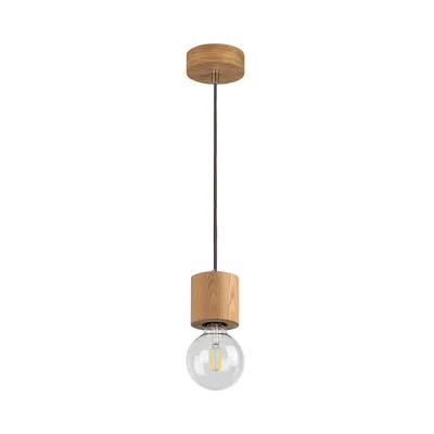Trongo round lampa wisząca 1xe27 max.60w dąb olejowany/antracyt/w oplocie 7061174