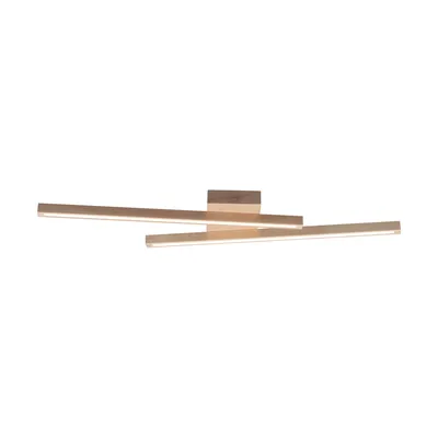 Lampa sufitowa linus sidelong 2xled 24v zintegrowana 1680lm 3000k 18w drewno brzozowe 2241260
