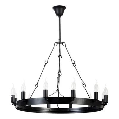 Lampa wisząca bellona 12xe14 max.60w czarny metal 9801204
