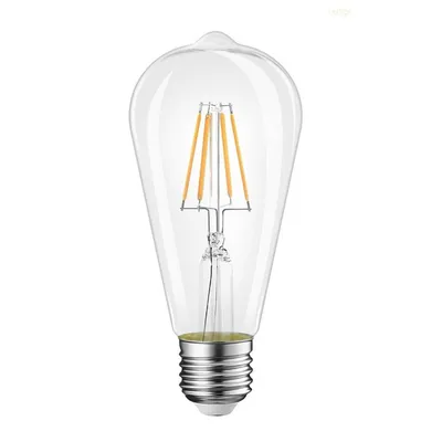 Żarówka łezka led e27 st64 4w filament edison vintage | barwa ciepła
