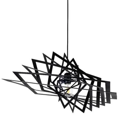Lampa wisząca planet serpentyna czarna 60cm 1874104