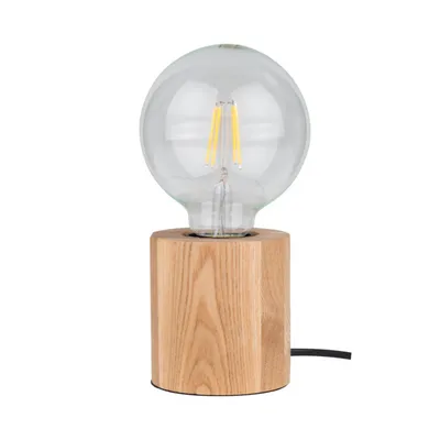 Lampa stołowa minnie 1xe27 max.25w dąb olejowany/czarny kabel pcv 7690174