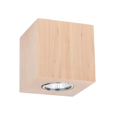 Wooddream kwadratowa lampa sufitowa 1xgu10 max.6w drewno brzozowe 2076160