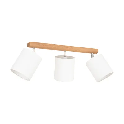 Benita lampa sufitowa 3xe27 max.25w dąb olejowany/biały 2037400511549