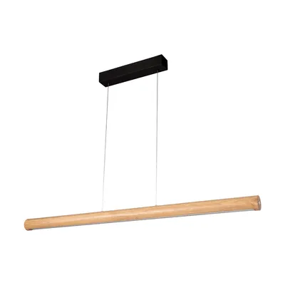 Conor lampa wisząca 1xled 24v int., 34.5w czarny/dąb olejowany | ściemniacz dotykowy |(1200mm) 1017401200000