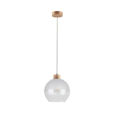 Linea lampa wisząca 1xe27 max.60w dąb olejowany/transparentny/szroniony 1860174