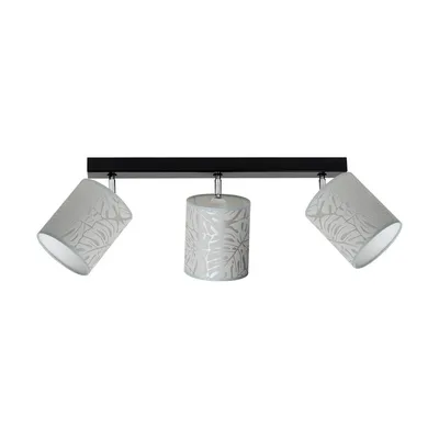 Lampa sufitowa mateo 3xe27 max.25w czarny metal/beżowa tapeta 87800304