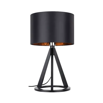 Victoria lampa stołowa 1xe27 max,60w czarny/czarny-miedziany/czarny 6534904