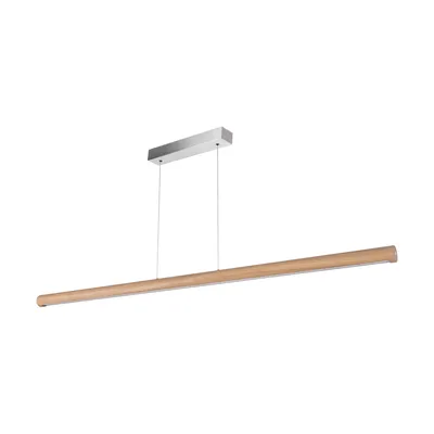 Conor lampa wisząca 1xled 24v int. 45w nikiel mat/dąb olejowany | ściemniacz dotykowy | (1600mm) 1017411500000