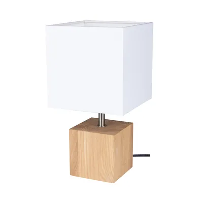 Trongo square lampa stołowa 1xe27 max.25w dąb olejowany/antracyt/biały 7191174